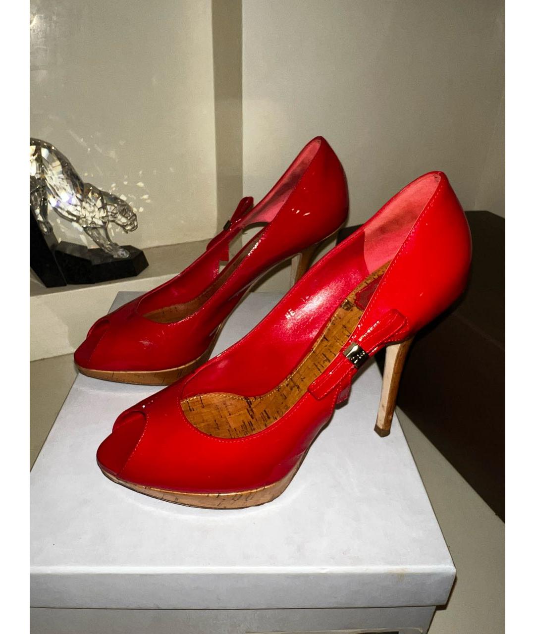 CHRISTIAN DIOR PRE-OWNED Красные туфли из лакированной кожи, фото 9