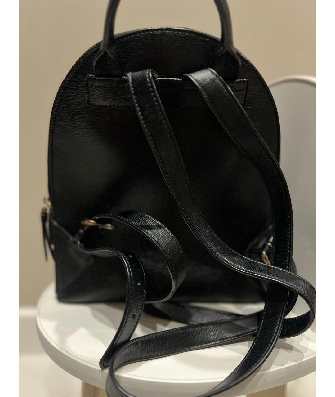 DKNY Черный кожаный рюкзак, фото 3
