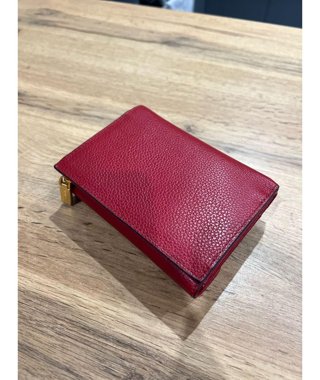 COCCINELLE Красный кожаный кошелек, фото 3