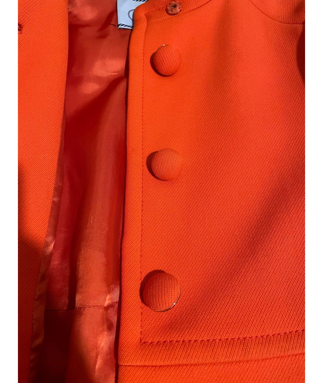 PRADA Оранжевое шерстяное пальто, фото 4