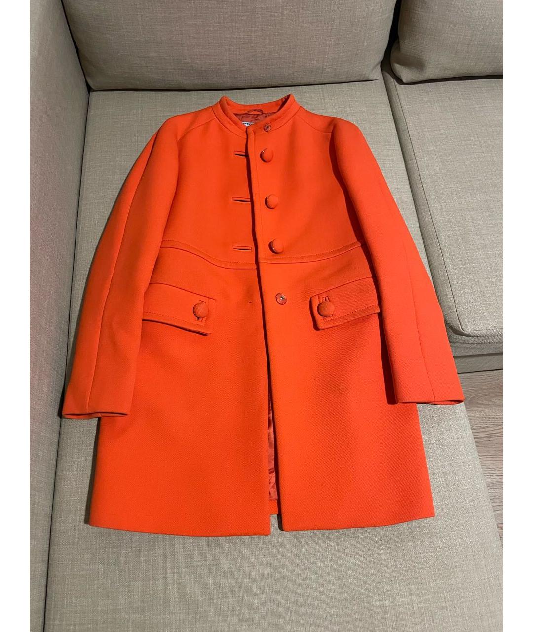PRADA Оранжевое шерстяное пальто, фото 8