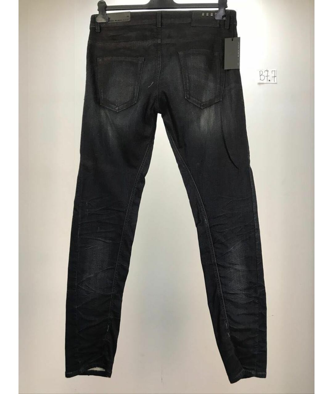 DIESEL BLACK GOLD Черные хлопковые прямые джинсы, фото 2