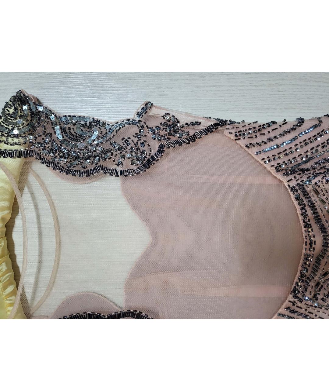 BASIX Серебряное полиэстеровое коктейльное платье, фото 3