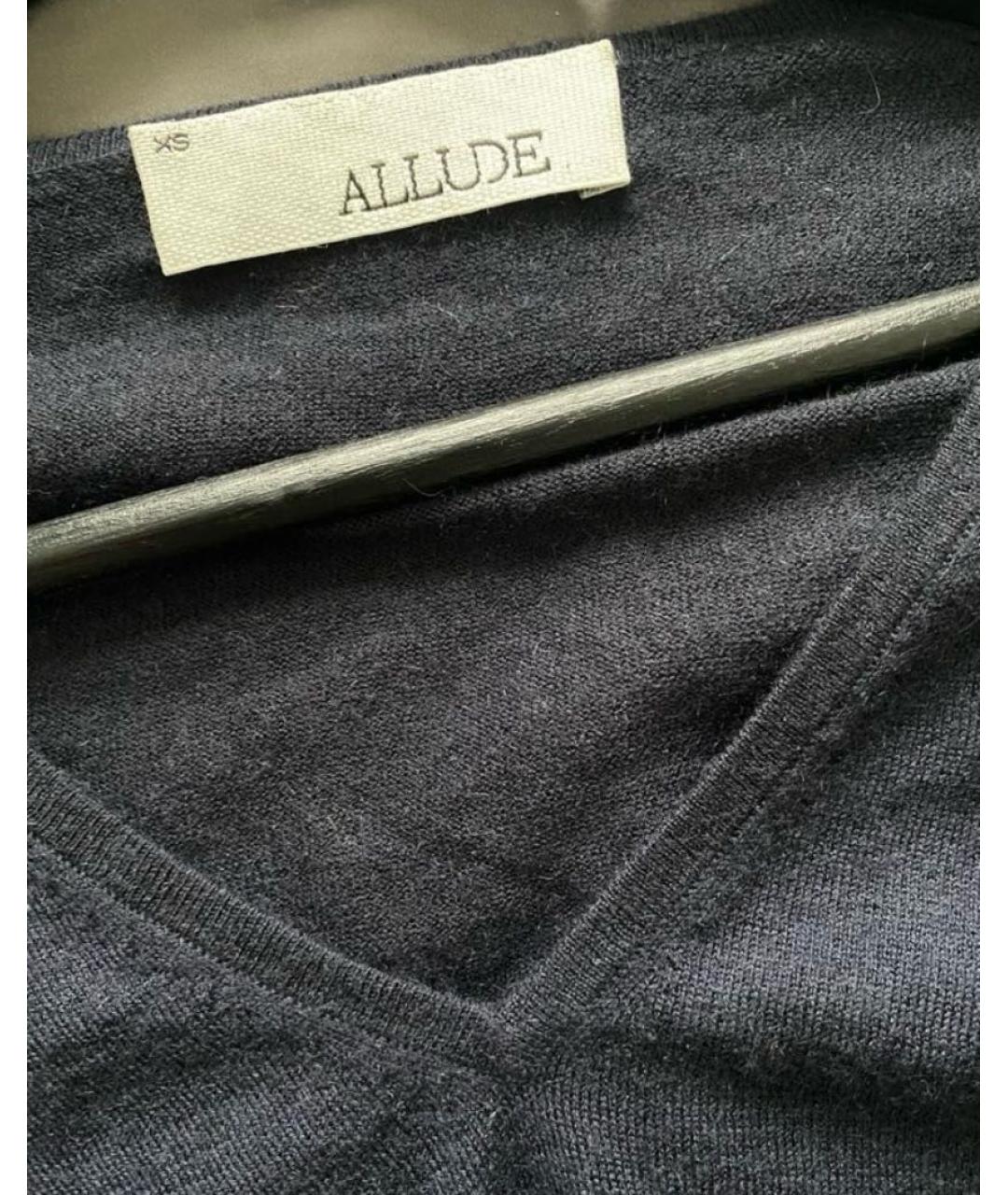 ALLUDE Темно-синий кашемировый джемпер / свитер, фото 3