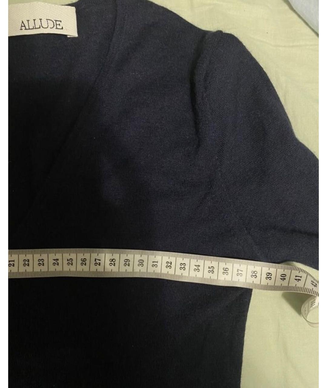 ALLUDE Темно-синий кашемировый джемпер / свитер, фото 5