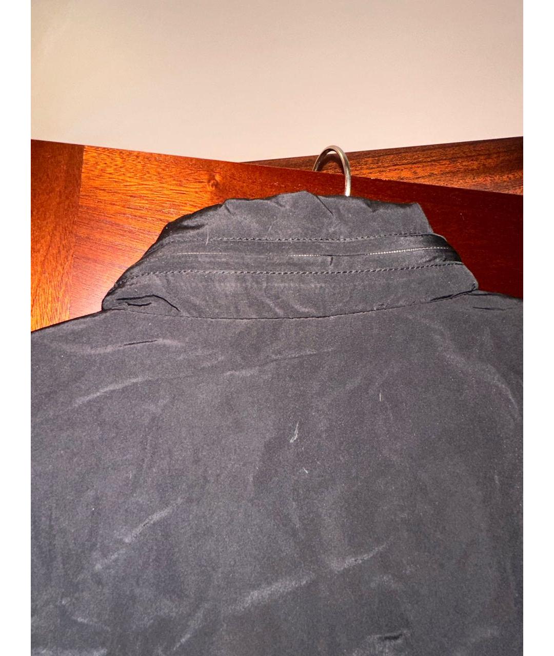 ARMANI JEANS Черная полиуретановая куртка, фото 4