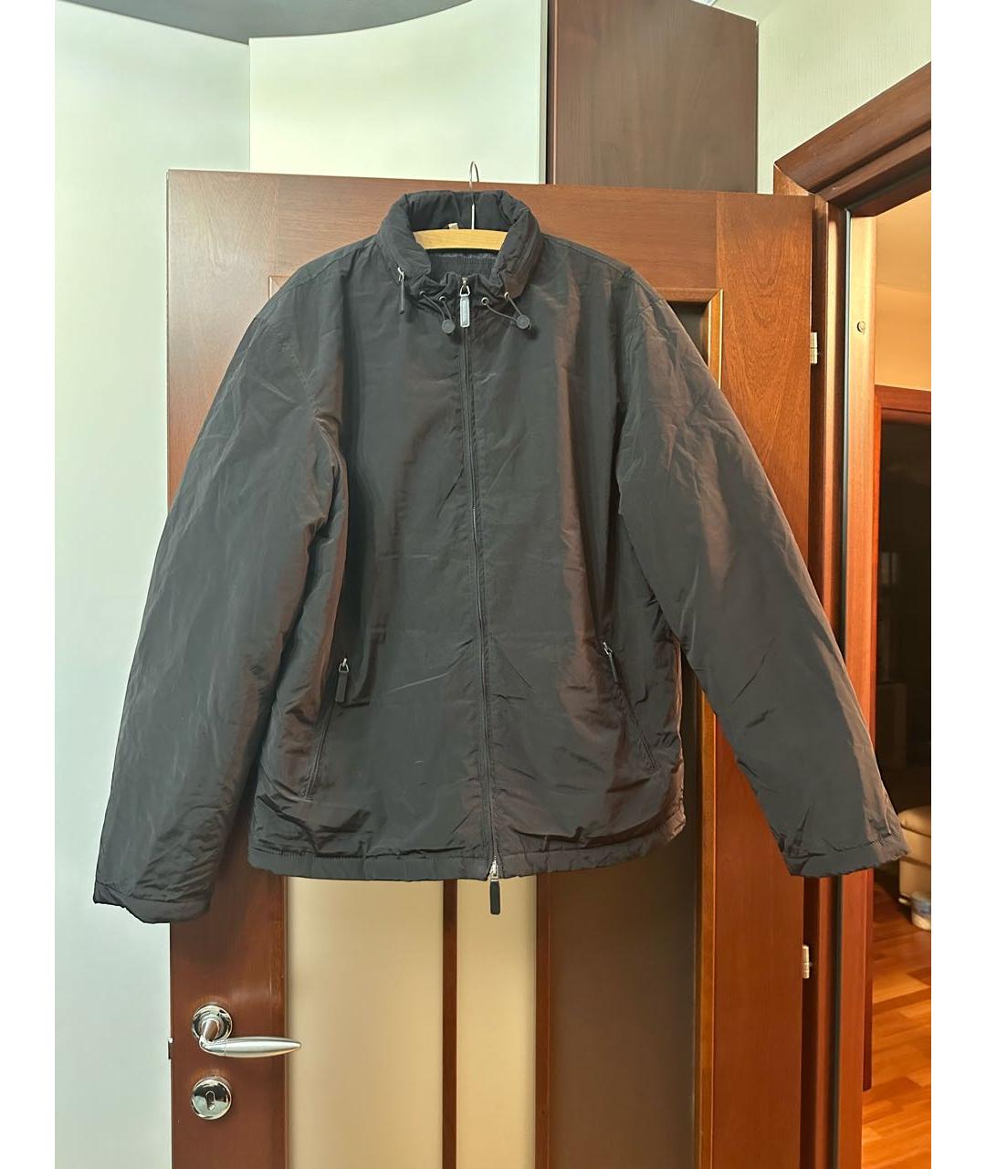 ARMANI JEANS Черная полиуретановая куртка, фото 9