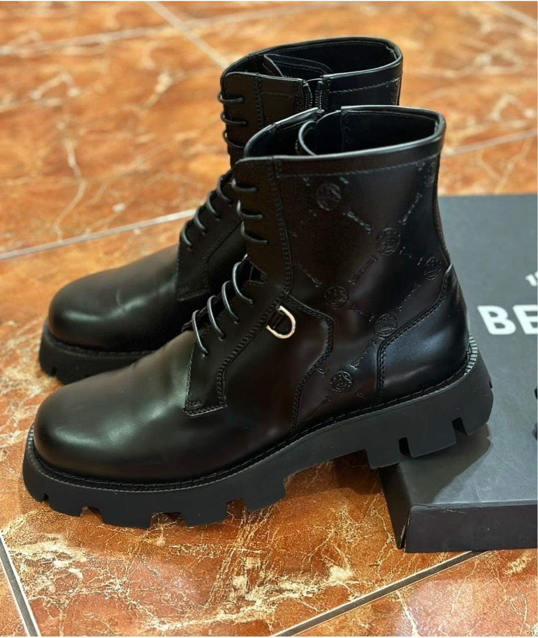 BERLUTI Черные кожаные высокие ботинки, фото 2