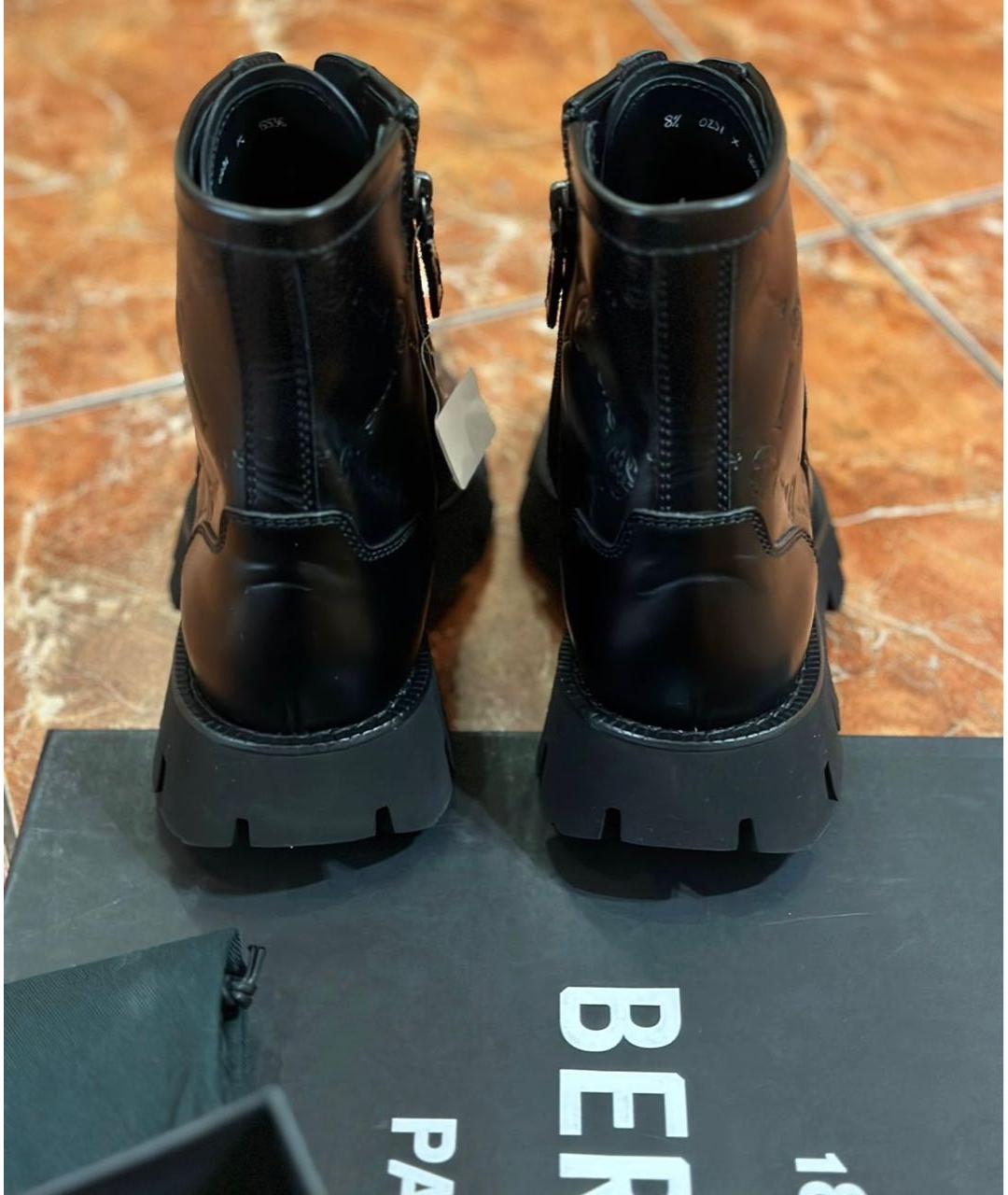 BERLUTI Черные кожаные высокие ботинки, фото 6