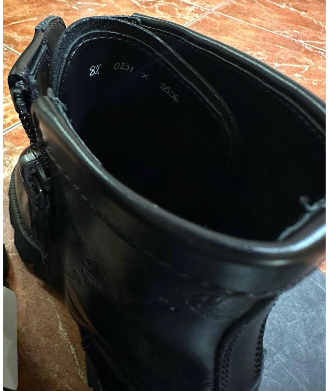 BERLUTI Черные кожаные высокие ботинки, фото 5