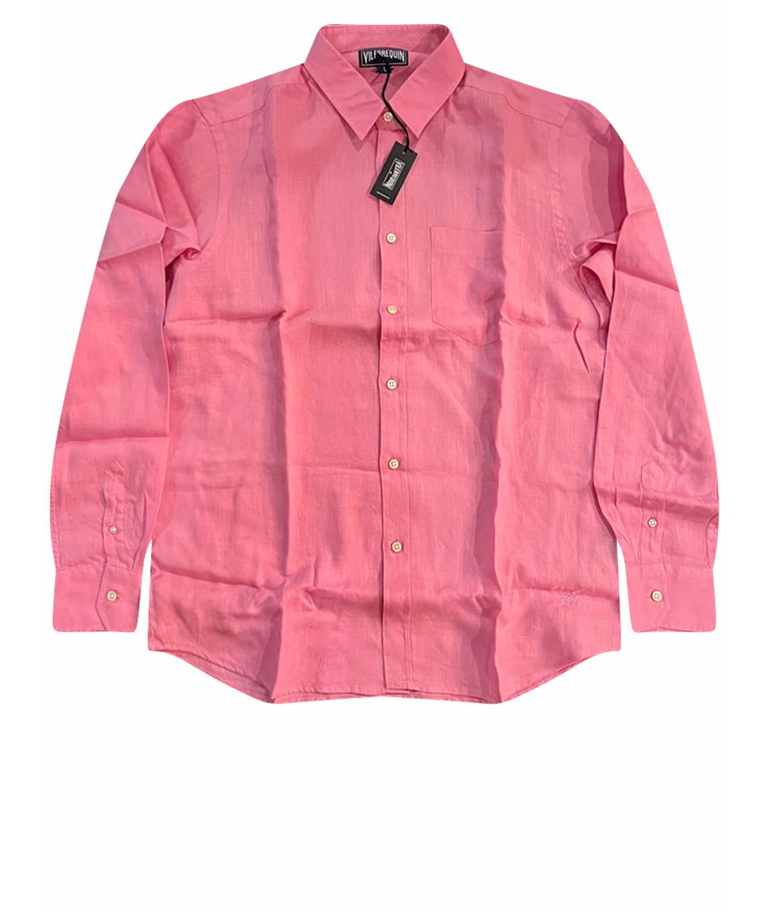 VILEBREQUIN Розовая льняная кэжуал рубашка, фото 1