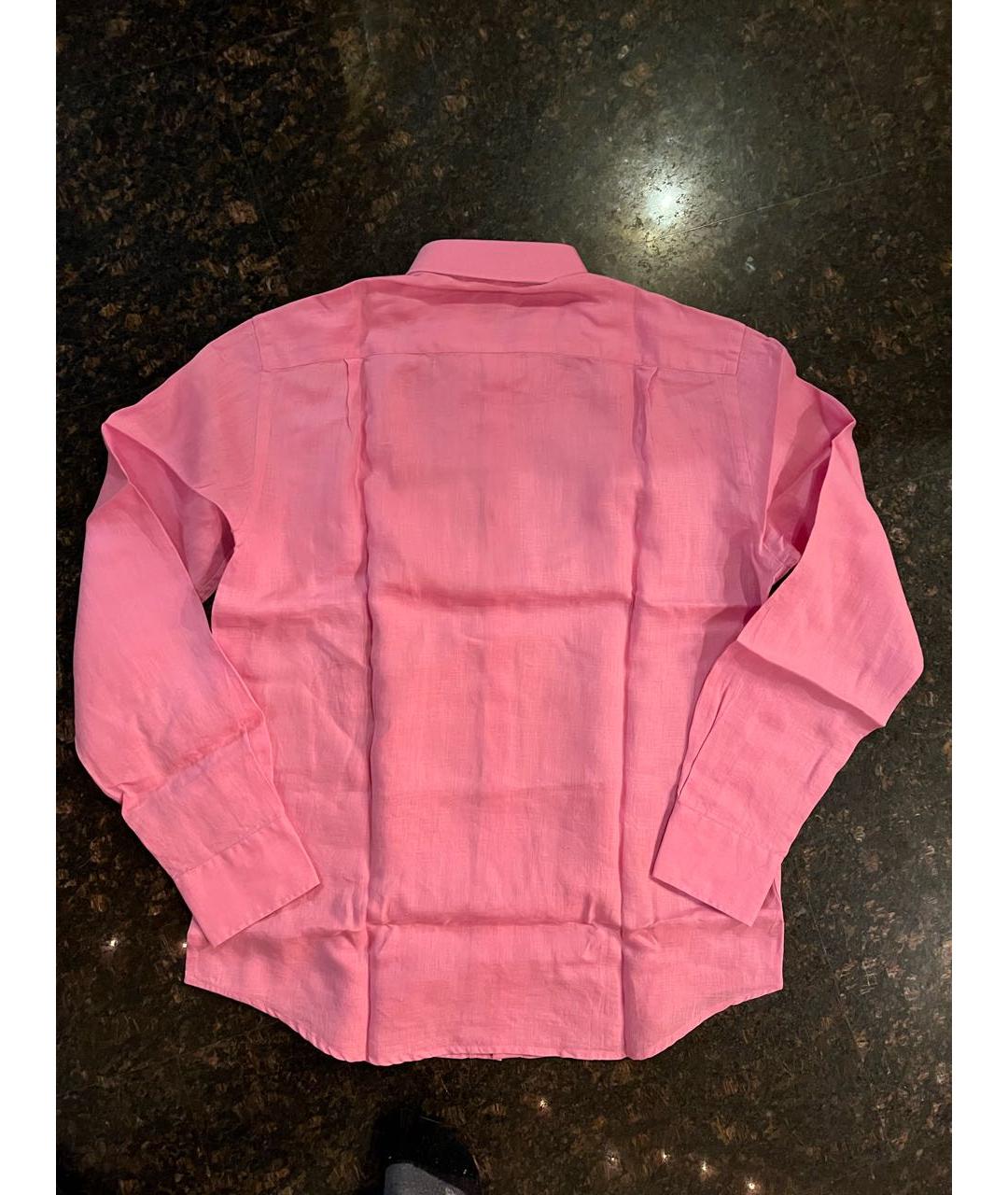VILEBREQUIN Розовая льняная кэжуал рубашка, фото 2