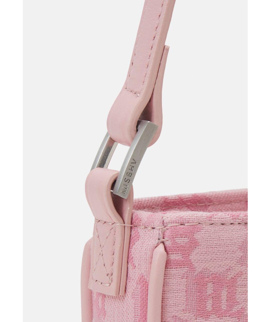MISBHV Розовая тканевая сумка с короткими ручками, фото 3