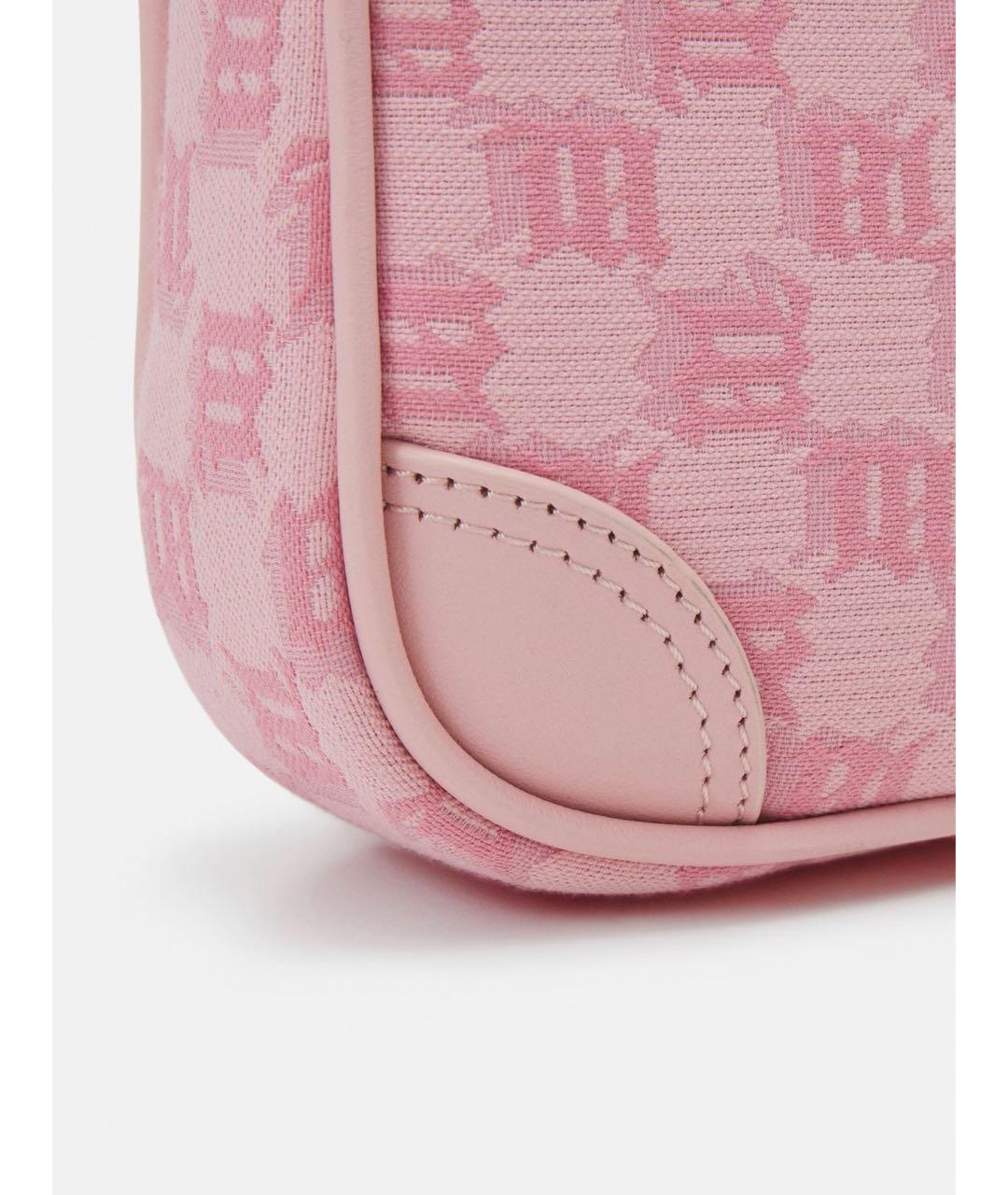 MISBHV Розовая тканевая сумка с короткими ручками, фото 4