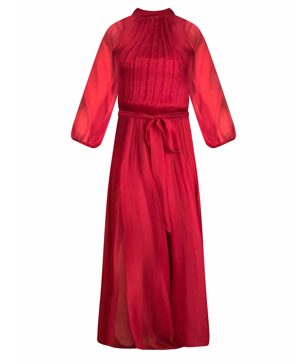 MARIA LUCIA HOHAN Красное шелковое вечернее платье, фото 1