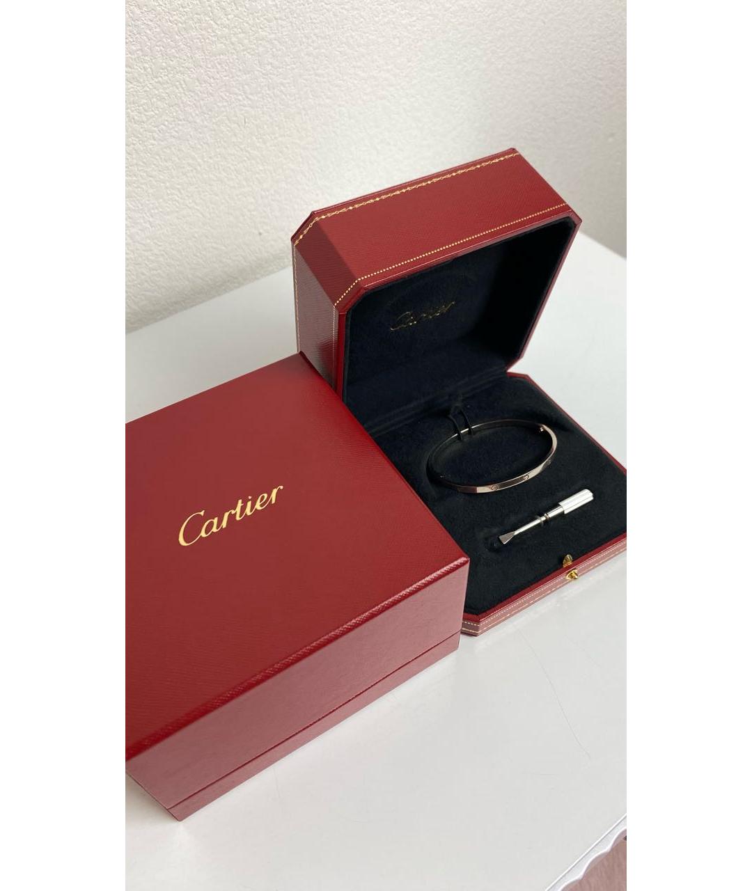 CARTIER Серебрянный браслет из белого золота, фото 5