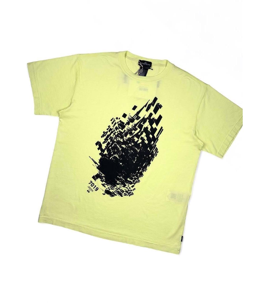 STONE ISLAND SHADOW PROJECT Салатовая хлопковая футболка, фото 2