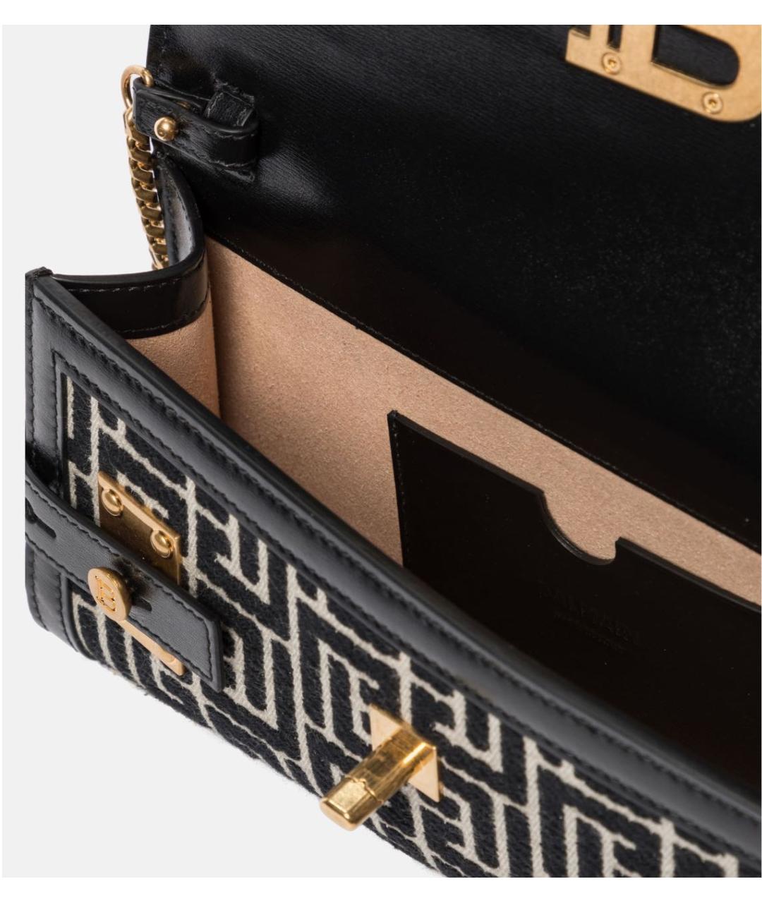 BALMAIN Черная тканевая сумка через плечо, фото 3