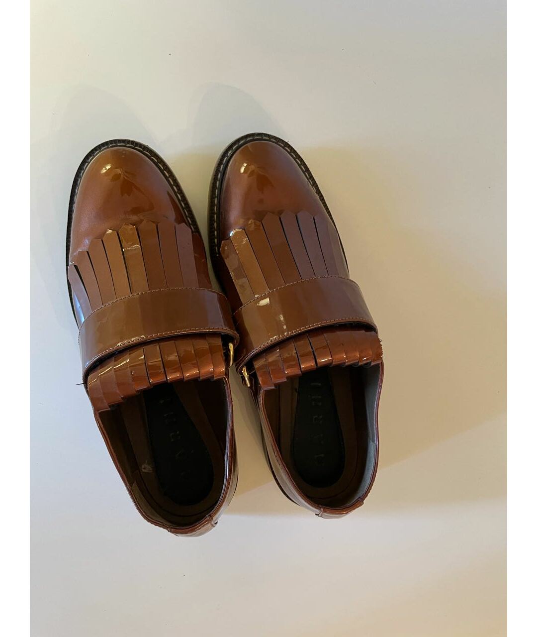 MARNI Коричневые ботинки из лакированной кожи, фото 2