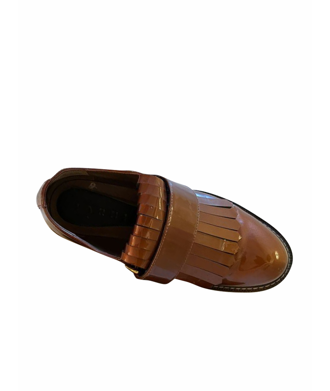 MARNI Коричневые ботинки из лакированной кожи, фото 1