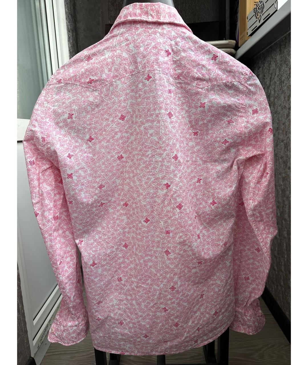DSQUARED2 Розовая хлопковая кэжуал рубашка, фото 2