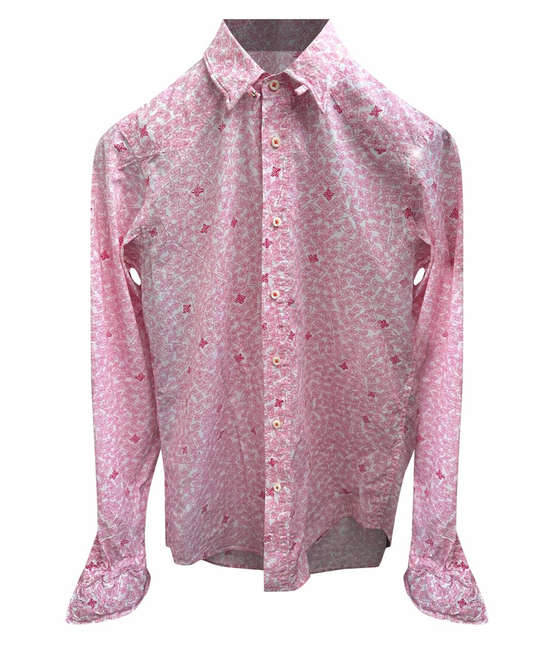 DSQUARED2 Розовая хлопковая кэжуал рубашка, фото 1
