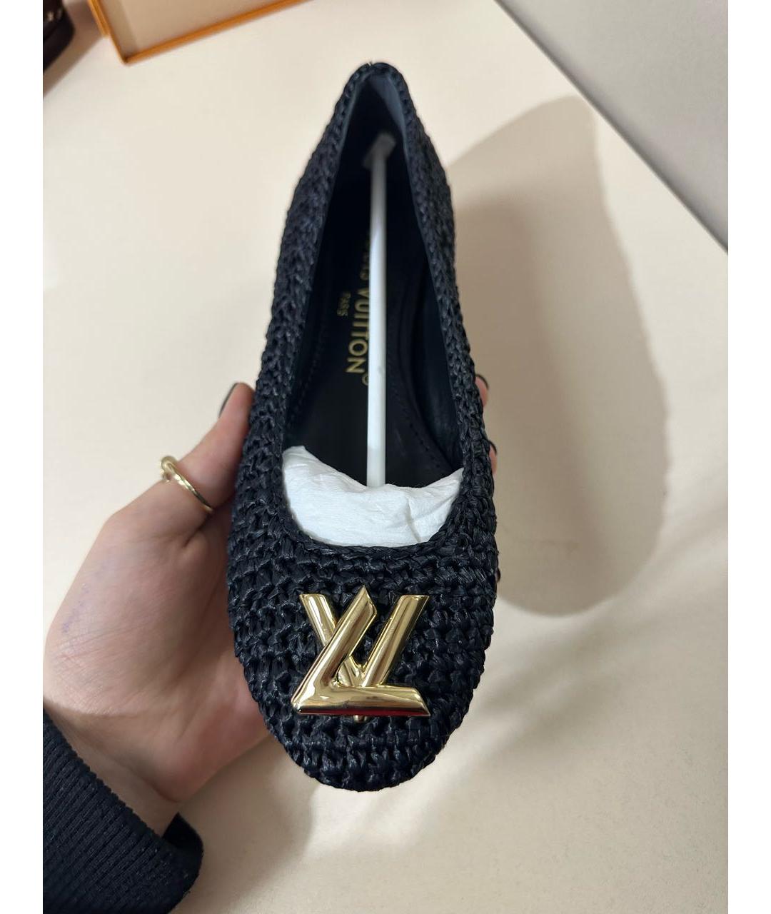 LOUIS VUITTON PRE-OWNED Черные балетки, фото 2