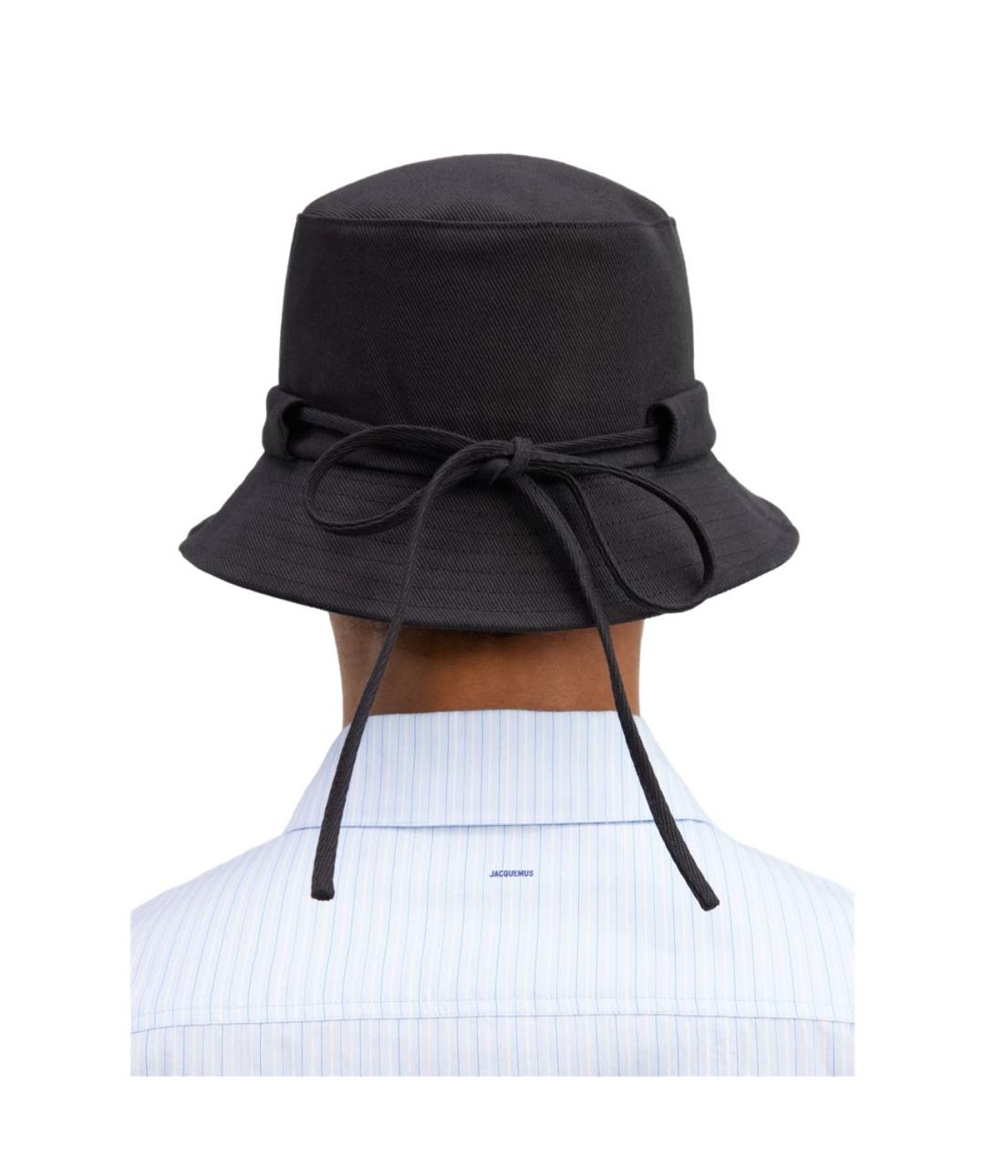 JACQUEMUS Черная хлопковая шляпа, фото 3