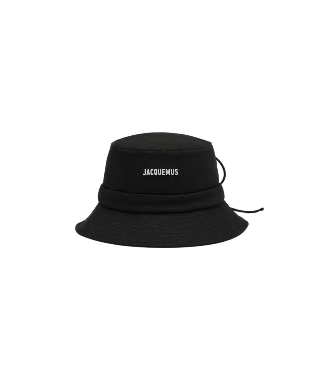 JACQUEMUS Черная хлопковая шляпа, фото 1