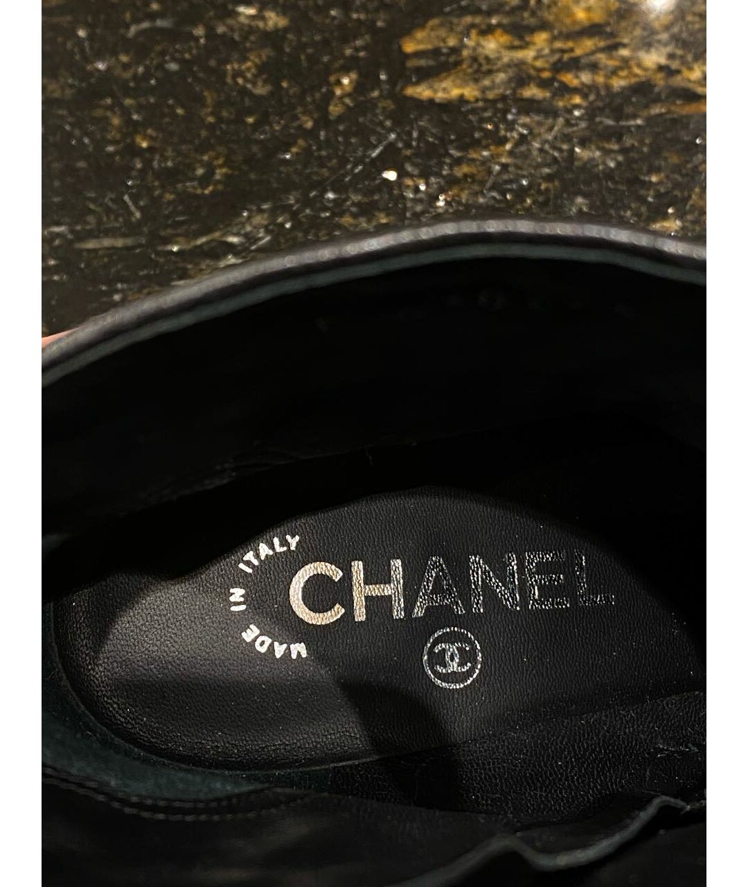 CHANEL PRE-OWNED Черные кожаные ботильоны, фото 3