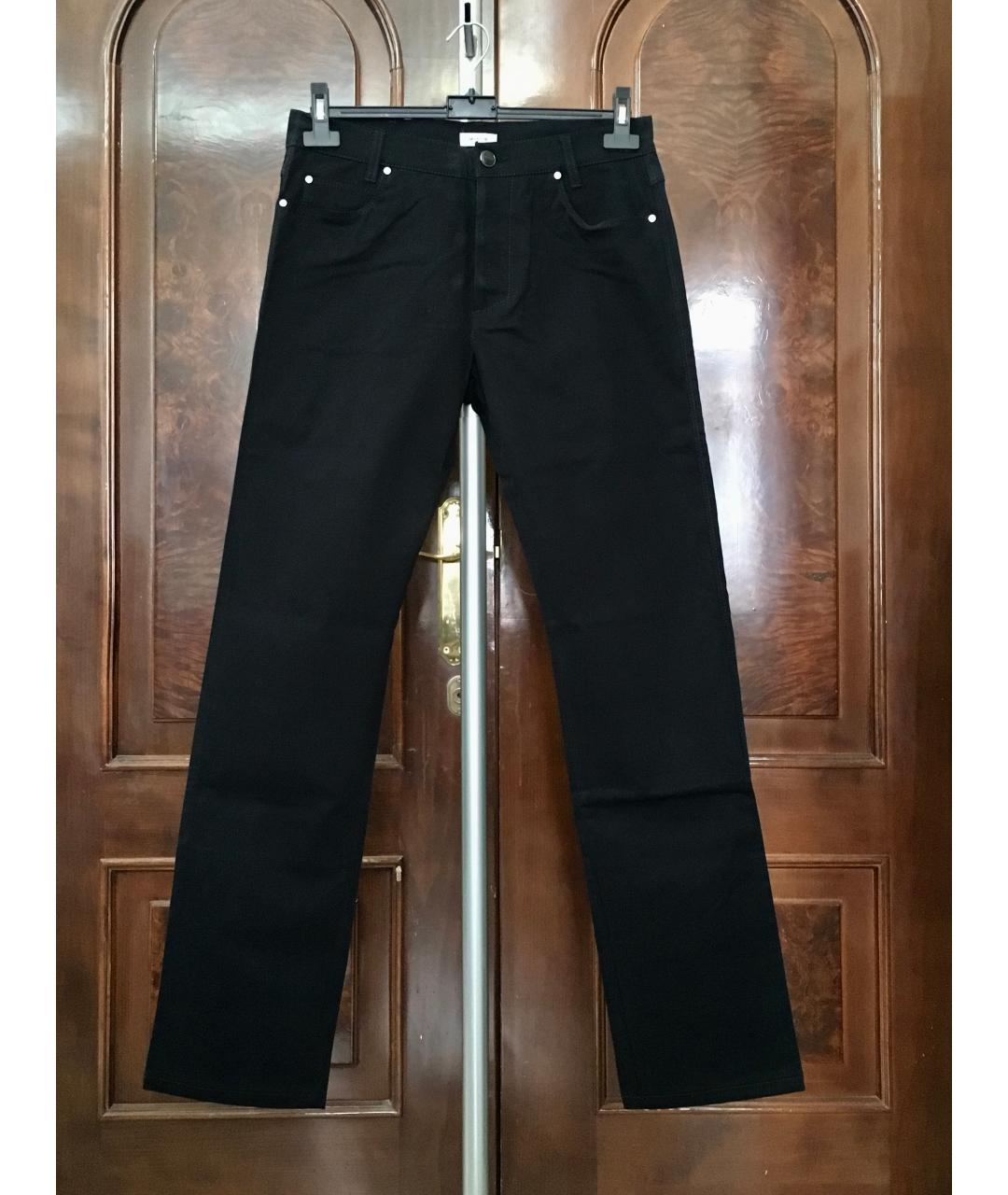 BILANCIONI Черные хлопковые прямые джинсы, фото 5