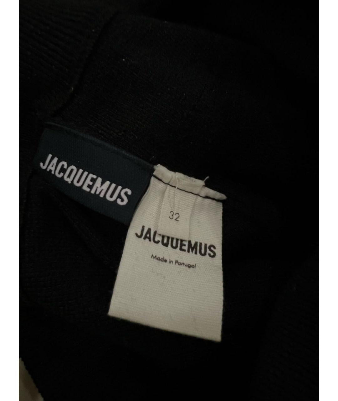 JACQUEMUS Черные льняные шорты, фото 3