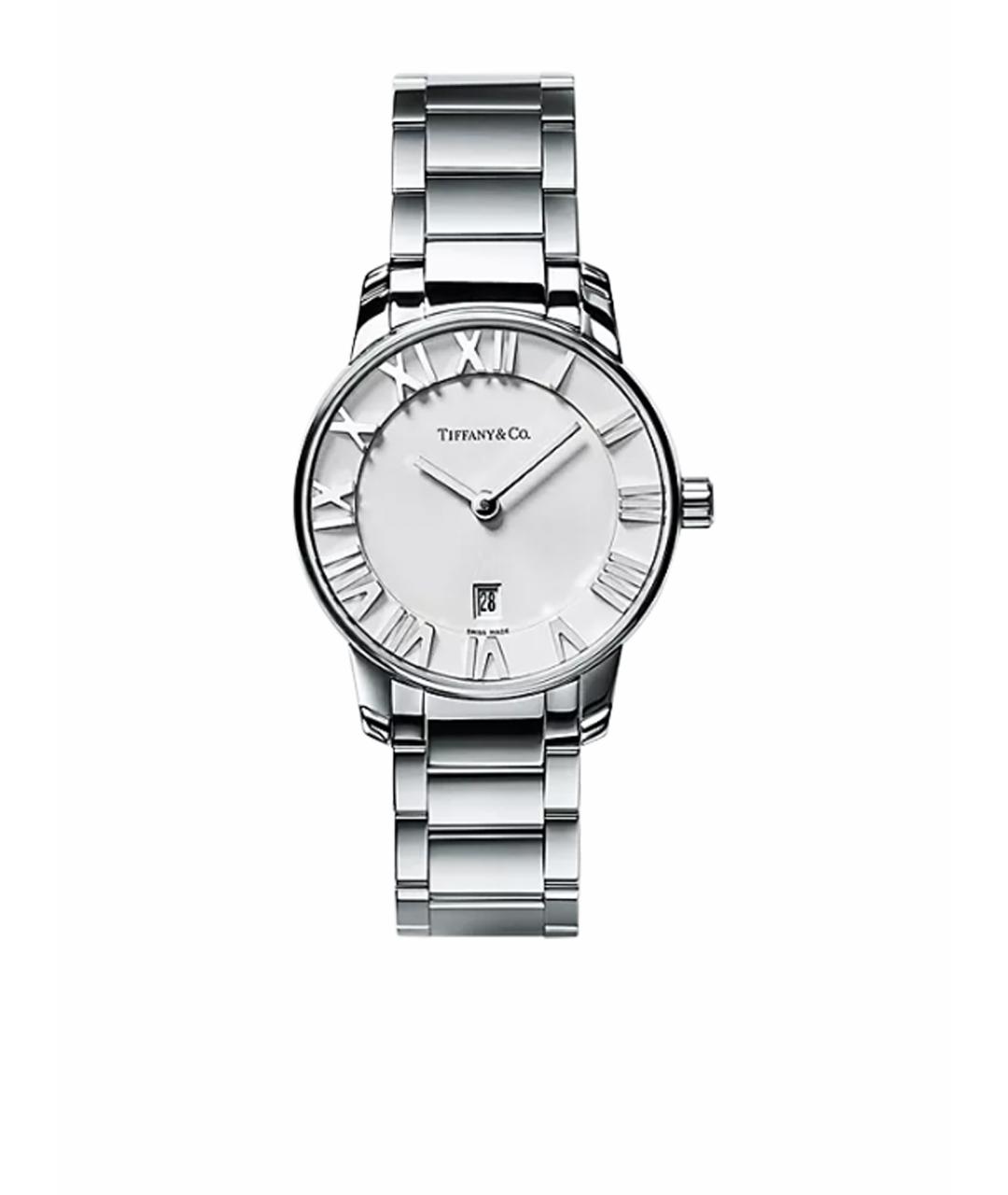 TIFFANY&CO Серебряные стеклянные часы, фото 1