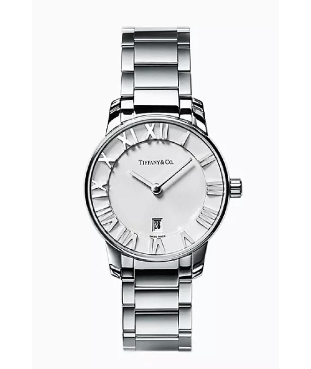 TIFFANY&CO Серебряные стеклянные часы, фото 6