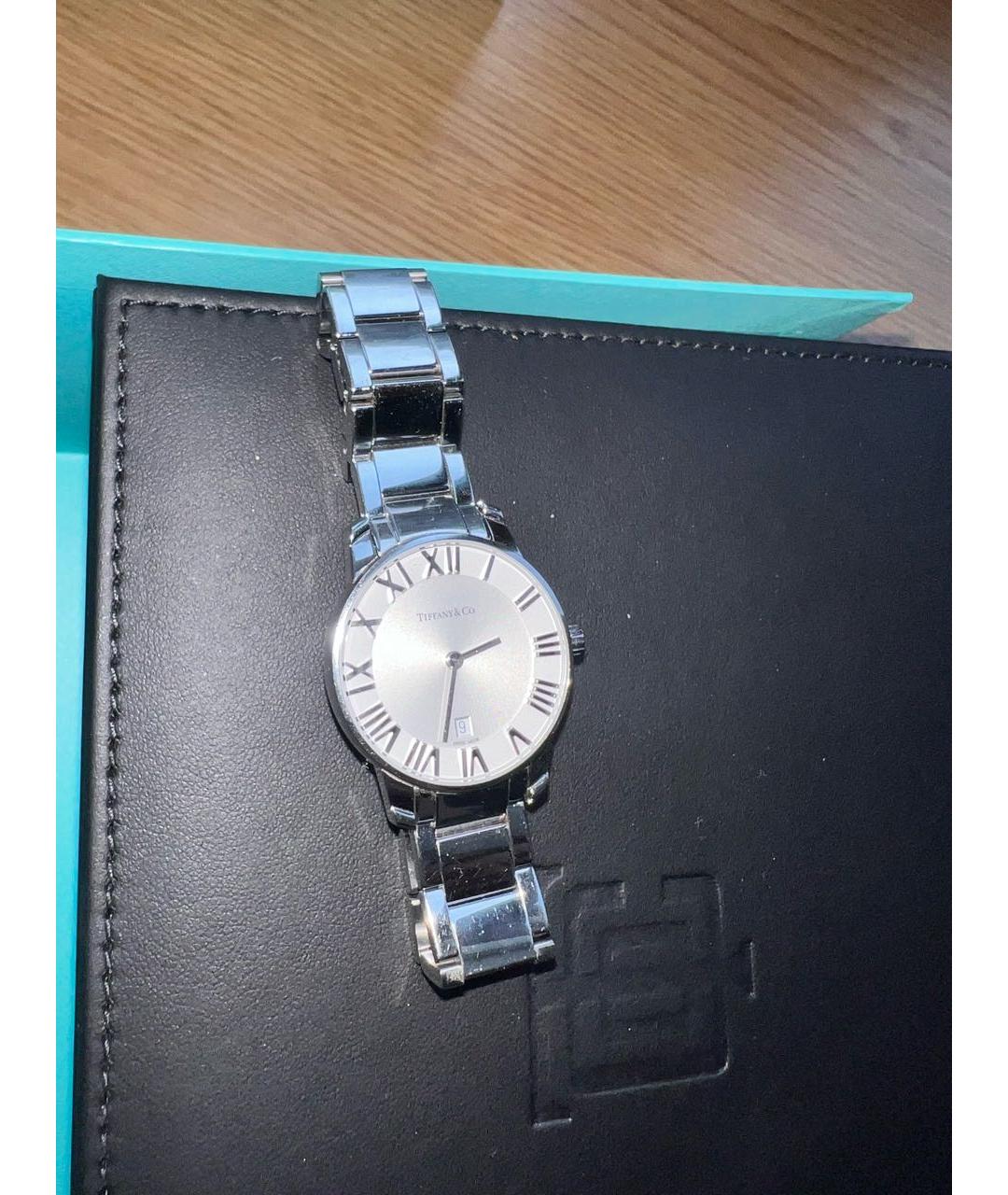 TIFFANY&CO Серебряные стеклянные часы, фото 2