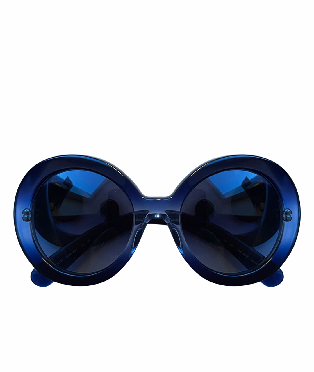 PRADA Синие пластиковые солнцезащитные очки, фото 1