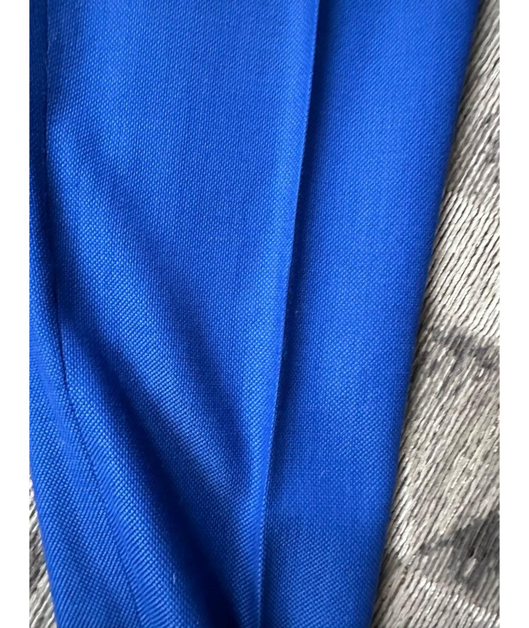 STELLA MCCARTNEY Синие шерстяные брюки узкие, фото 8