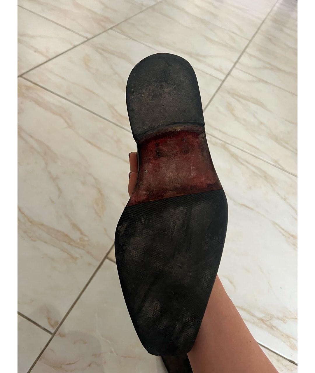 BRIONI Черные туфли из экзотической кожи, фото 5