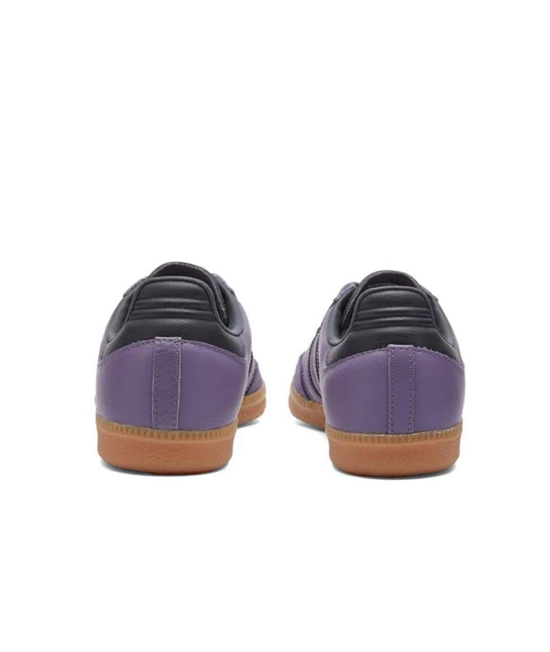 ADIDAS Фиолетовые кожаные кеды, фото 3