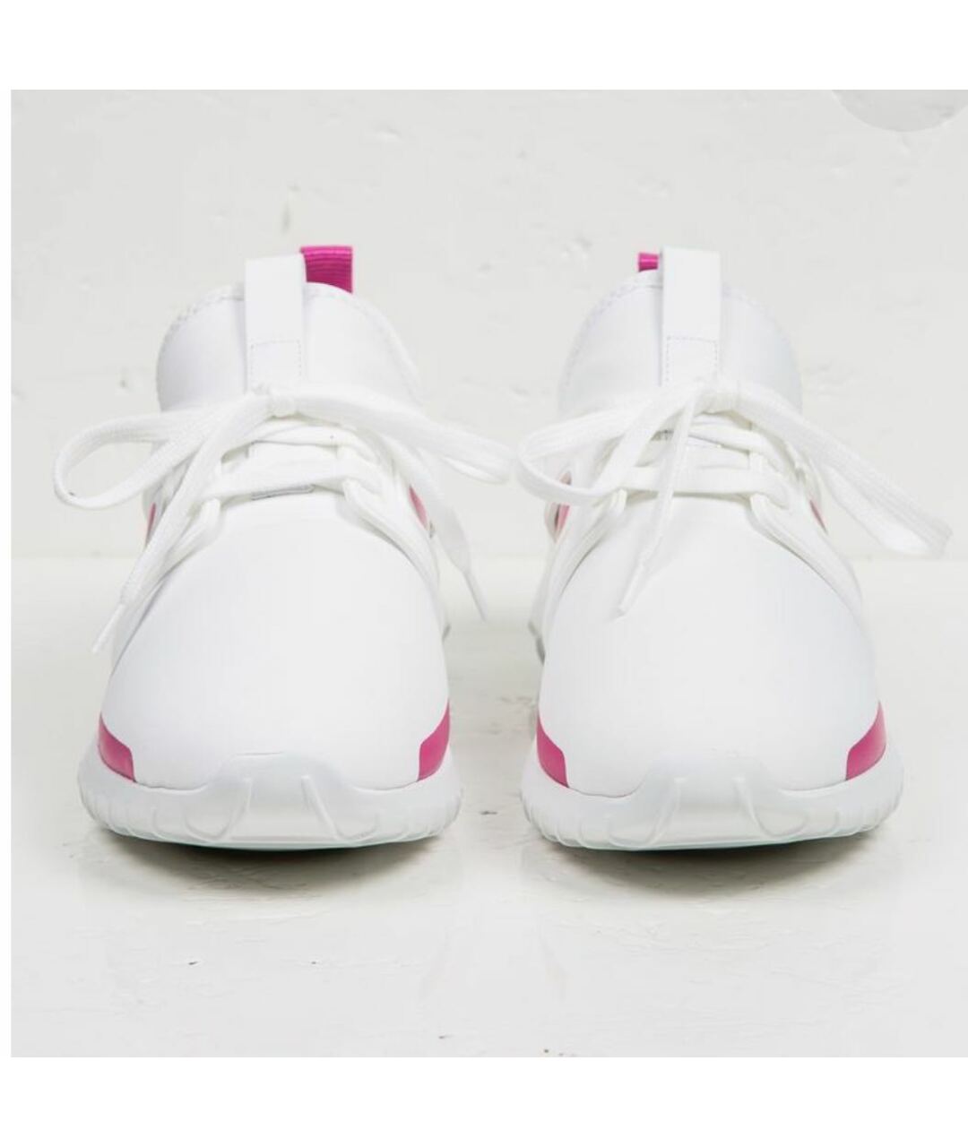MONCLER Белые неопреновые кроссовки, фото 4