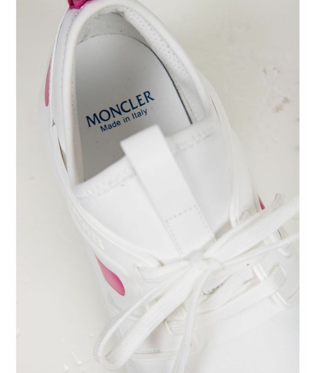 MONCLER Белые неопреновые кроссовки, фото 7