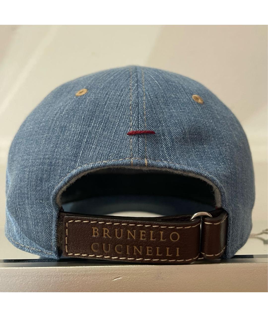 BRUNELLO CUCINELLI Синяя кепка/бейсболка, фото 4