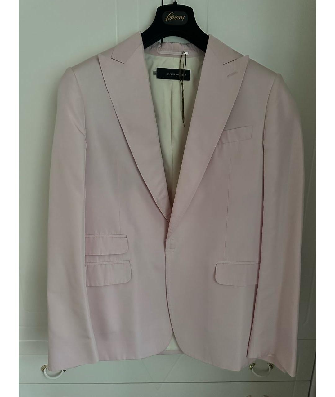 DSQUARED2 Розовый шелковый пиджак, фото 9