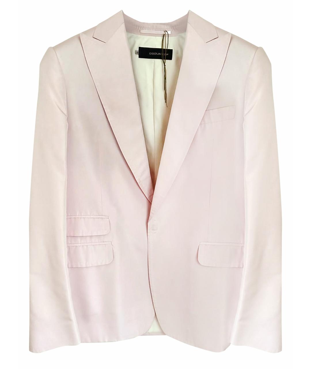 DSQUARED2 Розовый шелковый пиджак, фото 1