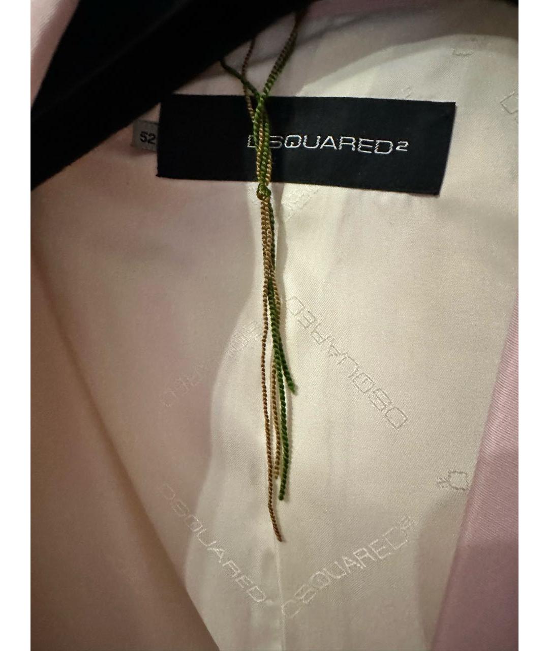 DSQUARED2 Розовый шелковый пиджак, фото 6
