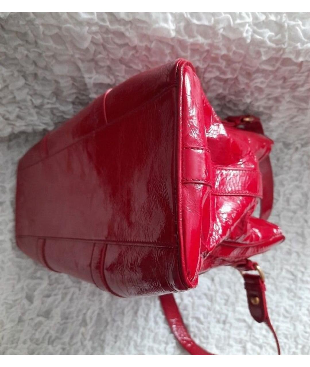 FENDI Красная сумка тоут из лакированной кожи, фото 8
