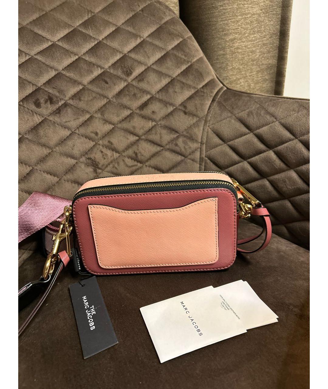 MARC JACOBS Розовая кожаная сумка через плечо, фото 3