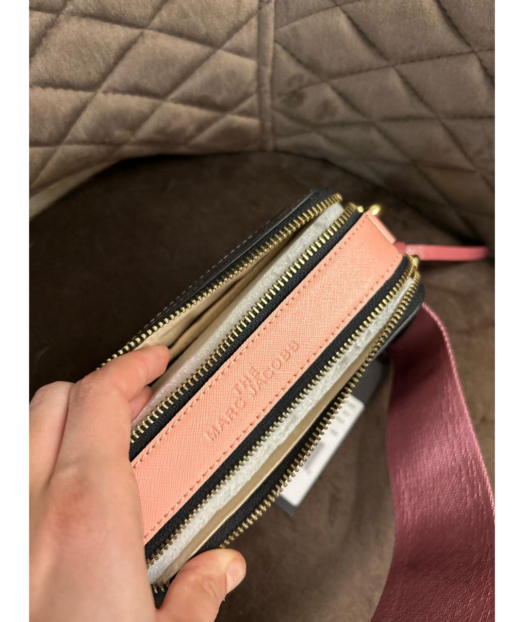 MARC JACOBS Розовая кожаная сумка через плечо, фото 4