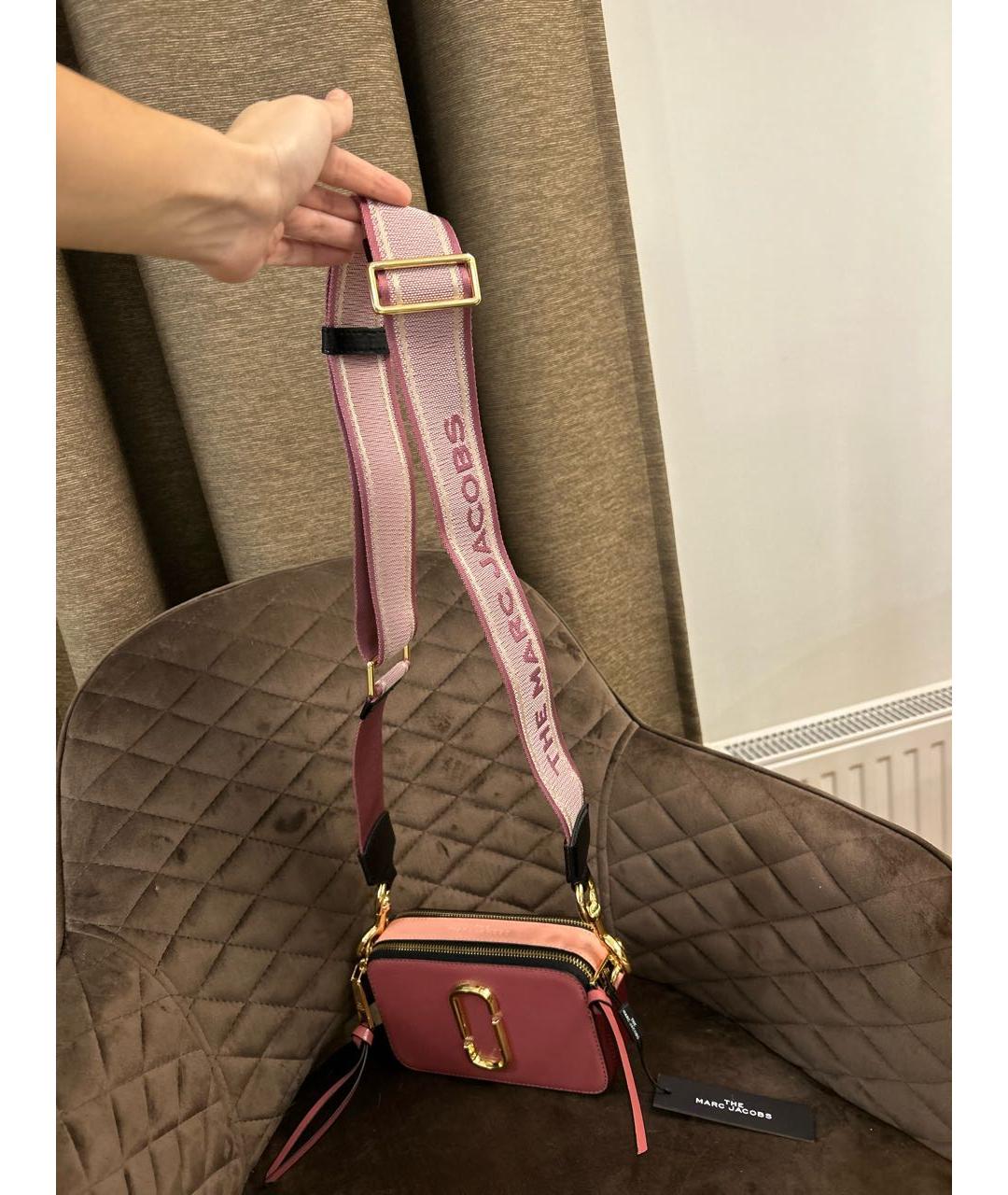 MARC JACOBS Розовая кожаная сумка через плечо, фото 6
