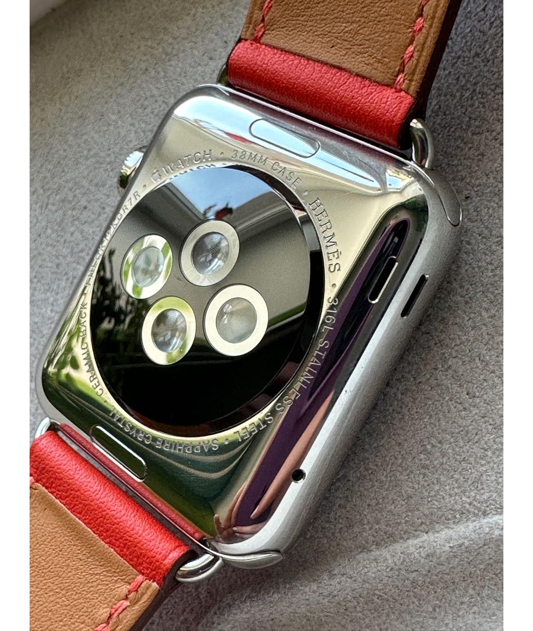 HERMES PRE-OWNED Серебряные кожаные часы, фото 4